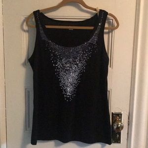 ana a new approach sequins embroidered tank top